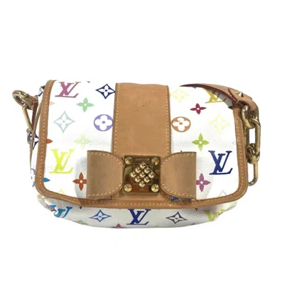 Pre-owned Louis Vuitton Blanc Multi-color White Monogram Multicolore Handbag Shoulder Bag ()