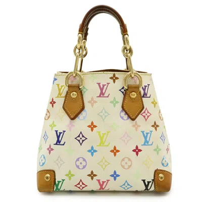 Pre-owned Louis Vuitton Blanc Multi-color White Monogram Multicolore Handbag Tote Bag ()