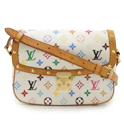 Pre-owned Louis Vuitton Blanc Multi-color White Monogram Multicolore Shoulder Bag ()