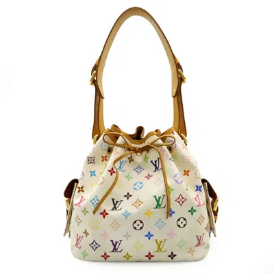 Pre-owned Louis Vuitton Blanc Multi-color White Monogram Multicolore Shoulder Bag ()