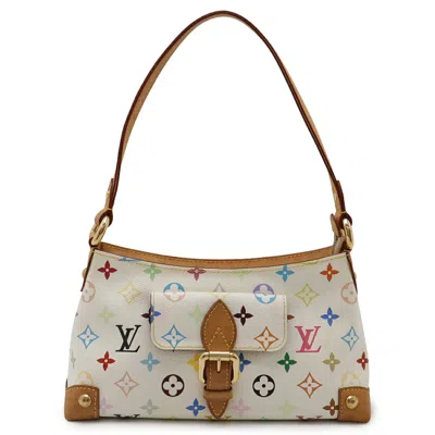 Pre-owned Louis Vuitton Blanc Multi-color White Pvc Shoulder Bag ()