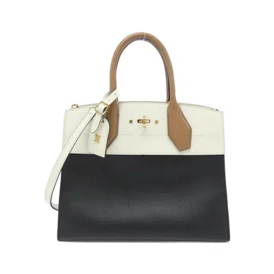 Pre-owned Louis Vuitton Blanc Noir Handbag Shoulder Bag ()