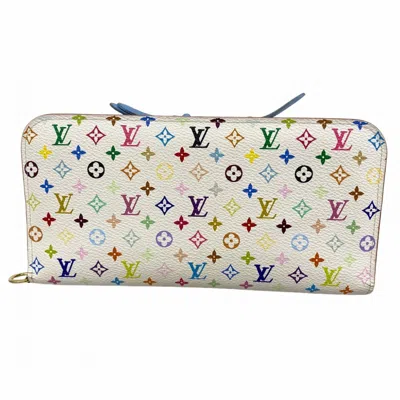 Pre-owned Louis Vuitton Blanc Raisin Long Wallet (bi-fold) () In Multi