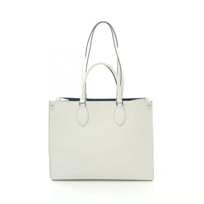 Pre-owned Louis Vuitton Blanc White Epi Leather Tote Bag ()