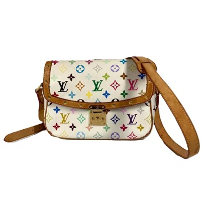 Pre-owned Louis Vuitton Blanc White Monogram Multicolore Shoulder Bag ()