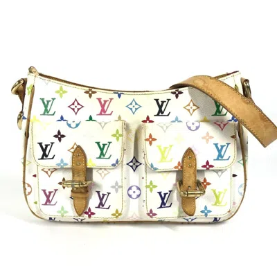 Pre-owned Louis Vuitton Blanc White Monogram Multicolore Shoulder Bag ()