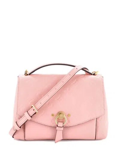 Pre-owned Louis Vuitton Blanche Handbag Monogram Empreinte Leather Bb Shoulder Bag In Pink
