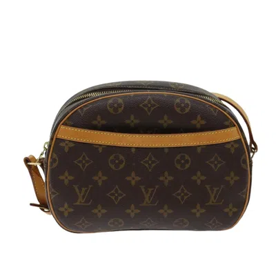 Pre-owned Louis Vuitton Blois Brown Canvas Shoulder Bag ()