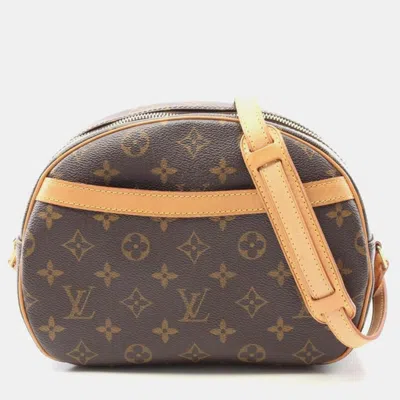 Pre-owned Louis Vuitton Blois Brown Monogram Canvas Shoulder Bag