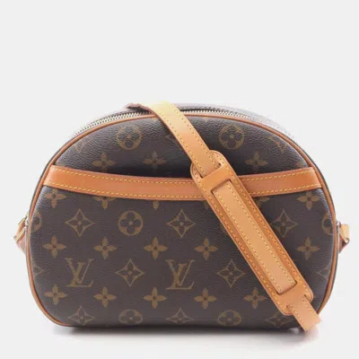 Pre-owned Louis Vuitton Blois Brown Monogram Canvas Shoulder Bag