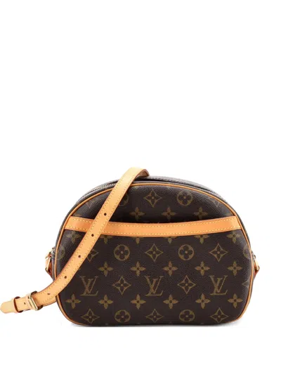 Pre-owned Louis Vuitton Blois Handbag Monogram Canvas Crossbody Bag In Brown