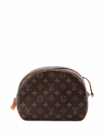 Pre-owned Louis Vuitton Blois Handbag Monogram Canvas Crossbody Bag In Brown