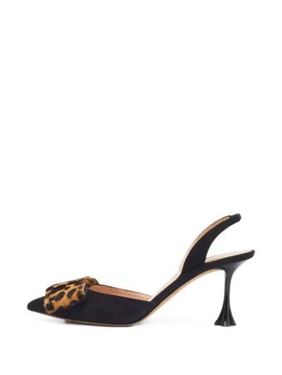 Pre-owned Louis Vuitton Blossom Calf-hair Pumps In Black