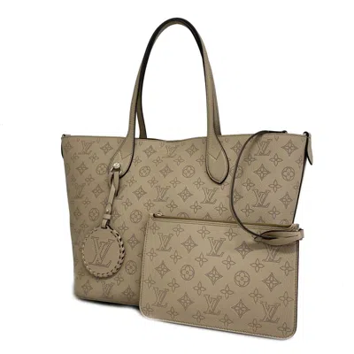 Pre-owned Louis Vuitton Blossom Ecru Leather Tote Bag ()