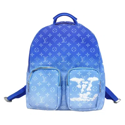 Pre-owned Louis Vuitton Blue Backpack ()