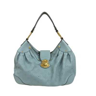 Pre-owned Louis Vuitton Blue Blue Ciel Mahina Leather Monogram Shoulder Bag () In Blue, Blue Ciel