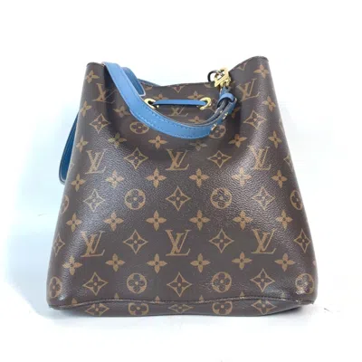 Pre-owned Louis Vuitton Blue Blue Jean Brown Monogram Shoulder Bag () In Blue, Blue Jean, Brown