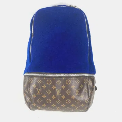 Pre-owned Louis Vuitton Monogram Backpack Canvas Mouton Blue