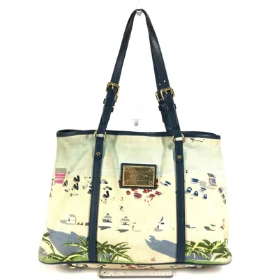 Pre-owned Louis Vuitton Blue Canvas Shoulder Bag Tote Bag ()