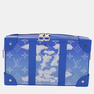 Pre-owned Louis Vuitton Blue Canvas Trunk Shoulder Bag