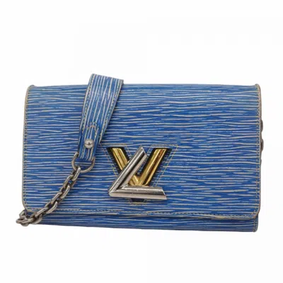 Pre-owned Louis Vuitton Blue Chain/shoulder Wallet ()
