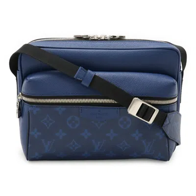 Pre-owned Louis Vuitton Blue Cobalt Taigarama Shoulder Bag ()