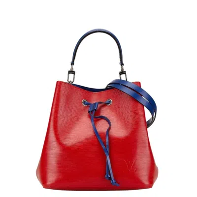 Pre-owned Louis Vuitton Blue Coquelicots Leather Handbag Shoulder Bag () In Blue, Coquelicots