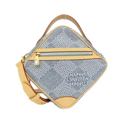 Pre-owned Louis Vuitton Blue Cotton Canvas Shoulder Bag ()