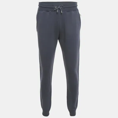 Pre-owned Louis Vuitton Blue Cotton Knit Joggers M