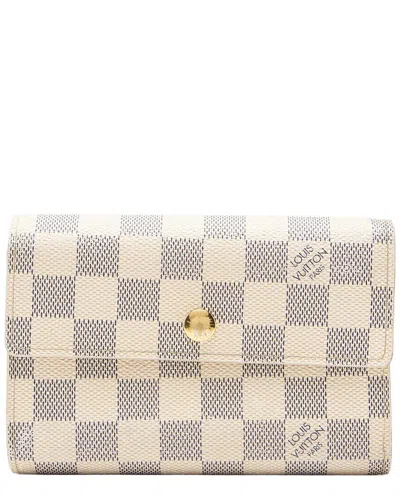 Pre-owned Louis Vuitton Blue Damier Azur Alexandra Wallet (authentic Pre-loved)