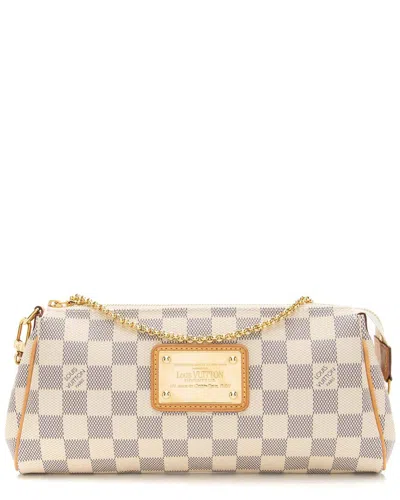 Pre-owned Louis Vuitton Blue Damier Azur Eva Clutch (authentic Pre-loved)