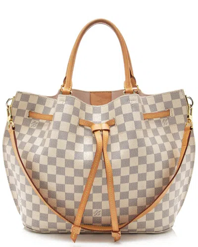 Pre-owned Louis Vuitton Blue Damier Azur Girolata (authentic Pre-loved)