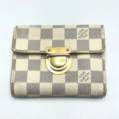 Pre-owned Louis Vuitton Blue Damier Azur White Damier Azur Bill Wallet (bi-fold) ()