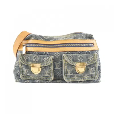 Pre-owned Louis Vuitton Blue Denim Canvas Shoulder Bag ()