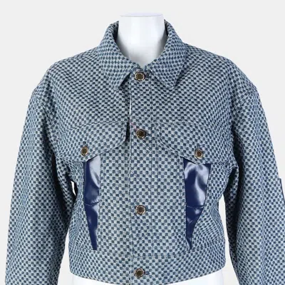 Pre-owned Louis Vuitton Blue Denim Jacket Size S
