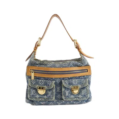 Pre-owned Louis Vuitton Blue Denim Shoulder Bag ()