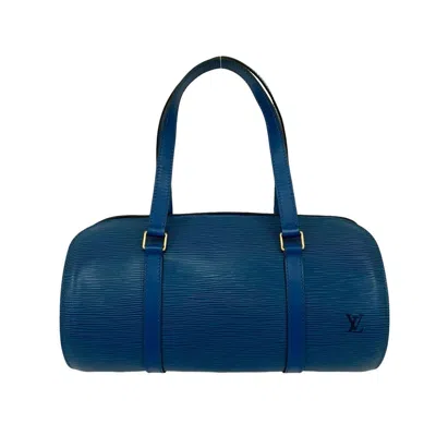 Pre-owned Louis Vuitton Blue Epi Leather Boston Bag Handbag ()
