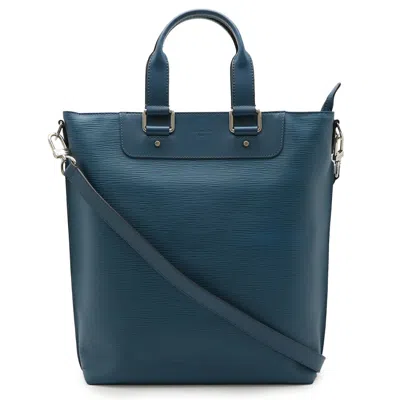 Pre-owned Louis Vuitton Blue Epi Leather Tote Bag ()