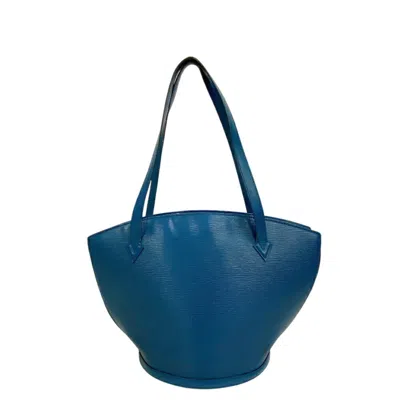 Pre-owned Louis Vuitton Blue Epi Leather Tote Bag ()