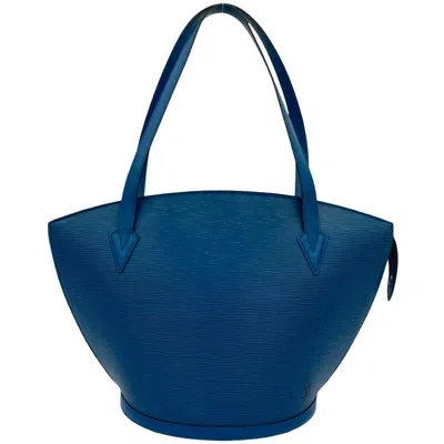 Pre-owned Louis Vuitton Blue Epi Leather Tote Bag ()