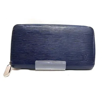 Pre-owned Louis Vuitton Blue Epi Leather Wallet (bi-fold) ()