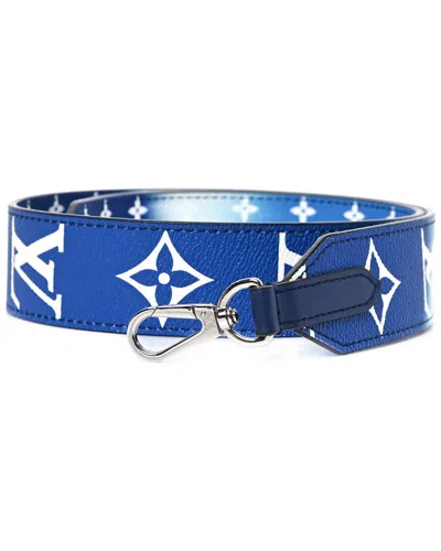 Pre-owned Louis Vuitton Blue Escale Leather Bandouliere Shoulder Strap (authentic Pre-  Loved)