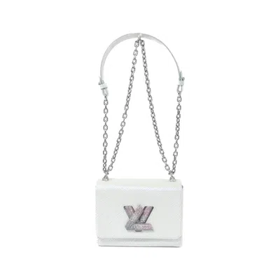 Pre-owned Louis Vuitton Blue Glacier Leather Shoulder Bag ()