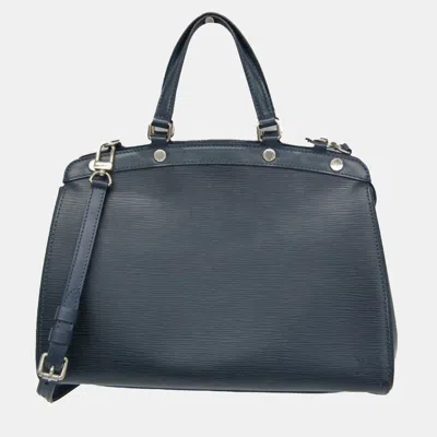 Pre-owned Louis Vuitton Blue Indigo Epi Blair Mm Shoulder Bag