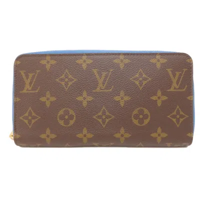 Pre-owned Louis Vuitton Blue Jean Brown Monogram Monogram Canvas Coin Purse/coin Case () In Blue Jean, Brown, Monogram