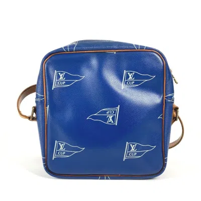Pre-owned Louis Vuitton Blue Leather Pochette Shoulder Bag ()