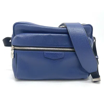 Pre-owned Louis Vuitton Blue Leather Shoulder Bag ()