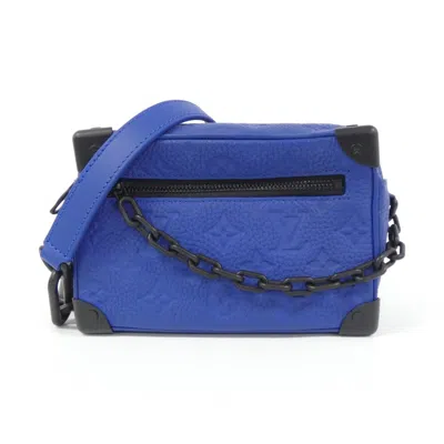 Pre-owned Louis Vuitton Blue Leather Shoulder Bag ()