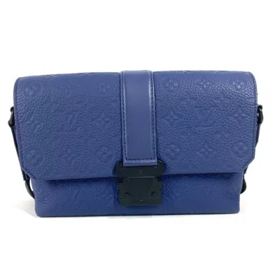 Pre-owned Louis Vuitton Blue Leather Shoulder Bag ()