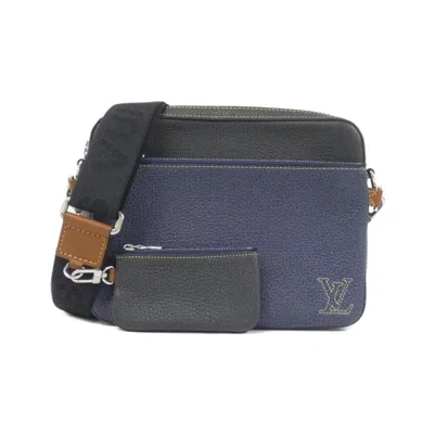 Pre-owned Louis Vuitton Blue Leather Shoulder Bag ()